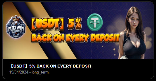 USDT 5% Back On Every Deposit Promo